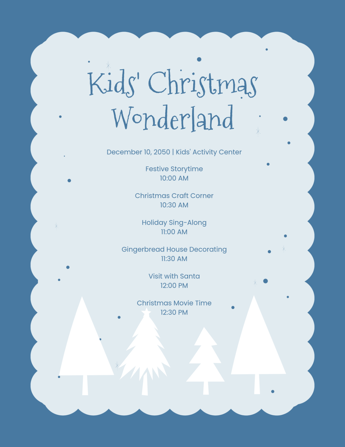 Free Christmas Program Background Template - Edit Online & Download