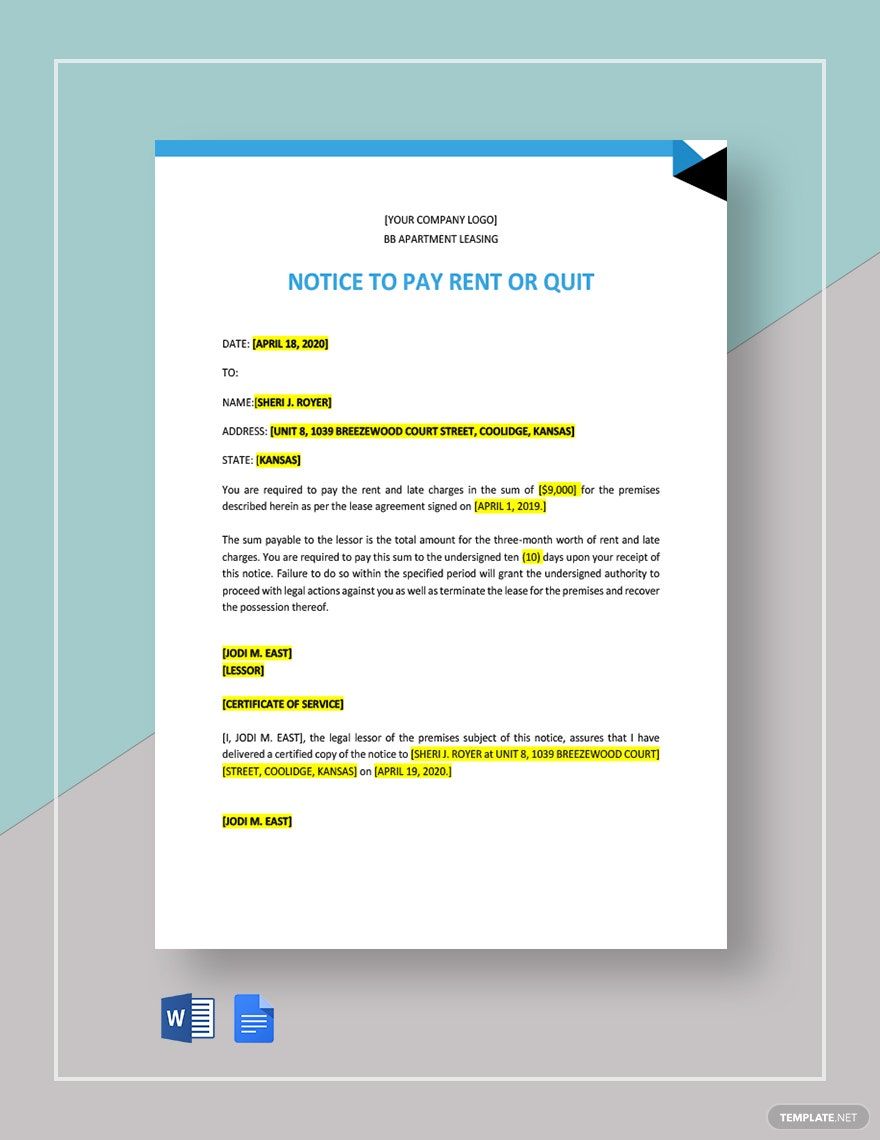 notice-to-pay-rent-or-quit