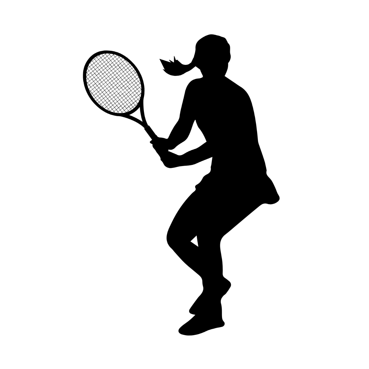 Free Tennis Silhouette Clipart Template - Edit Online & Download