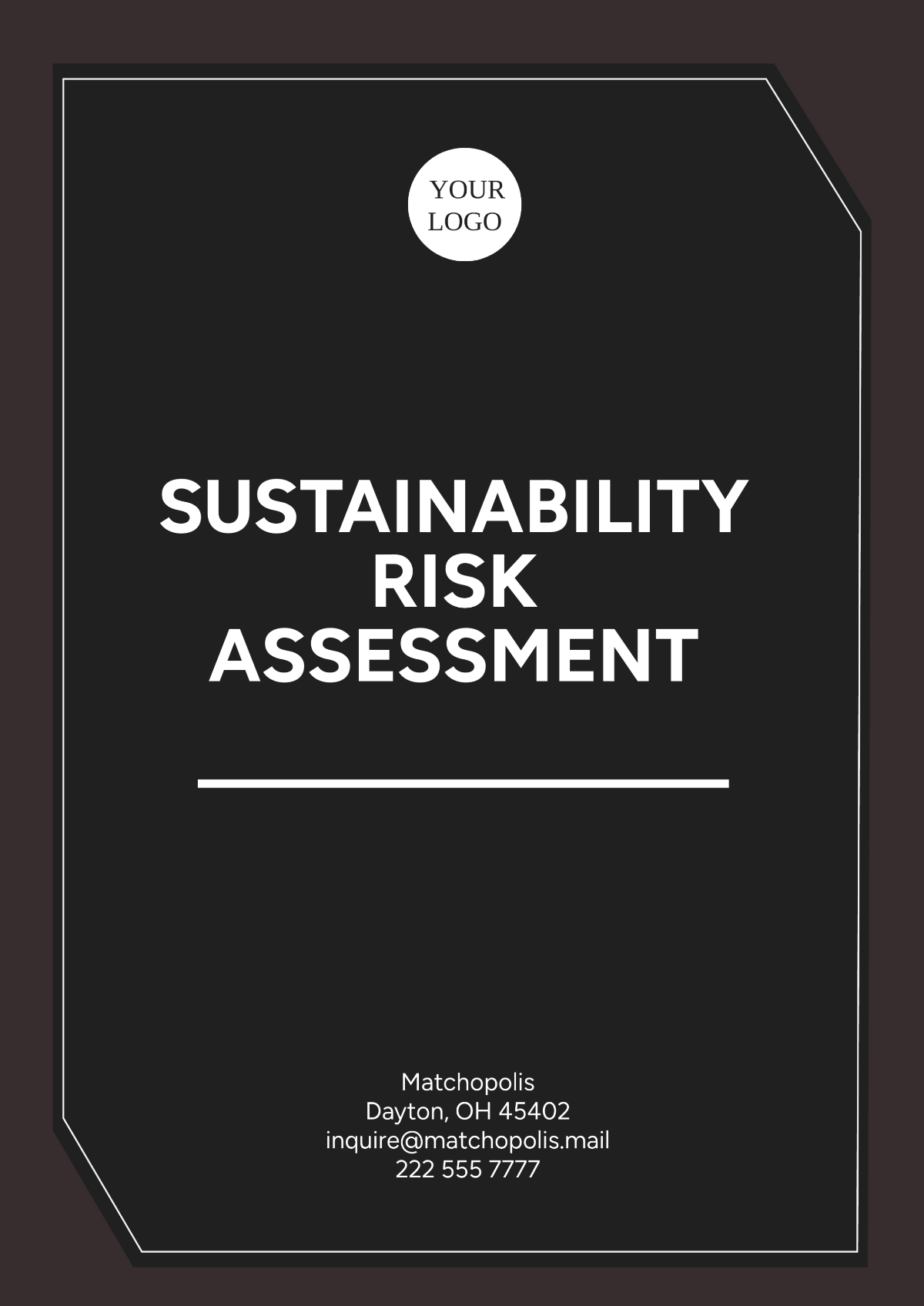 Sustainability Risk Assessment Template - Edit Online & Download