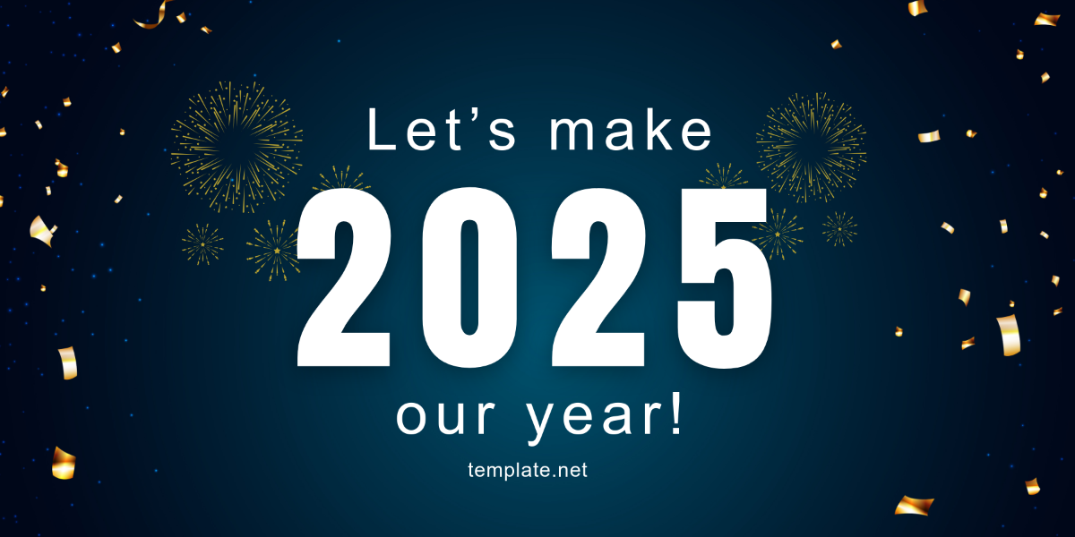 New Year Social Media Banner Template - Edit Online & Download