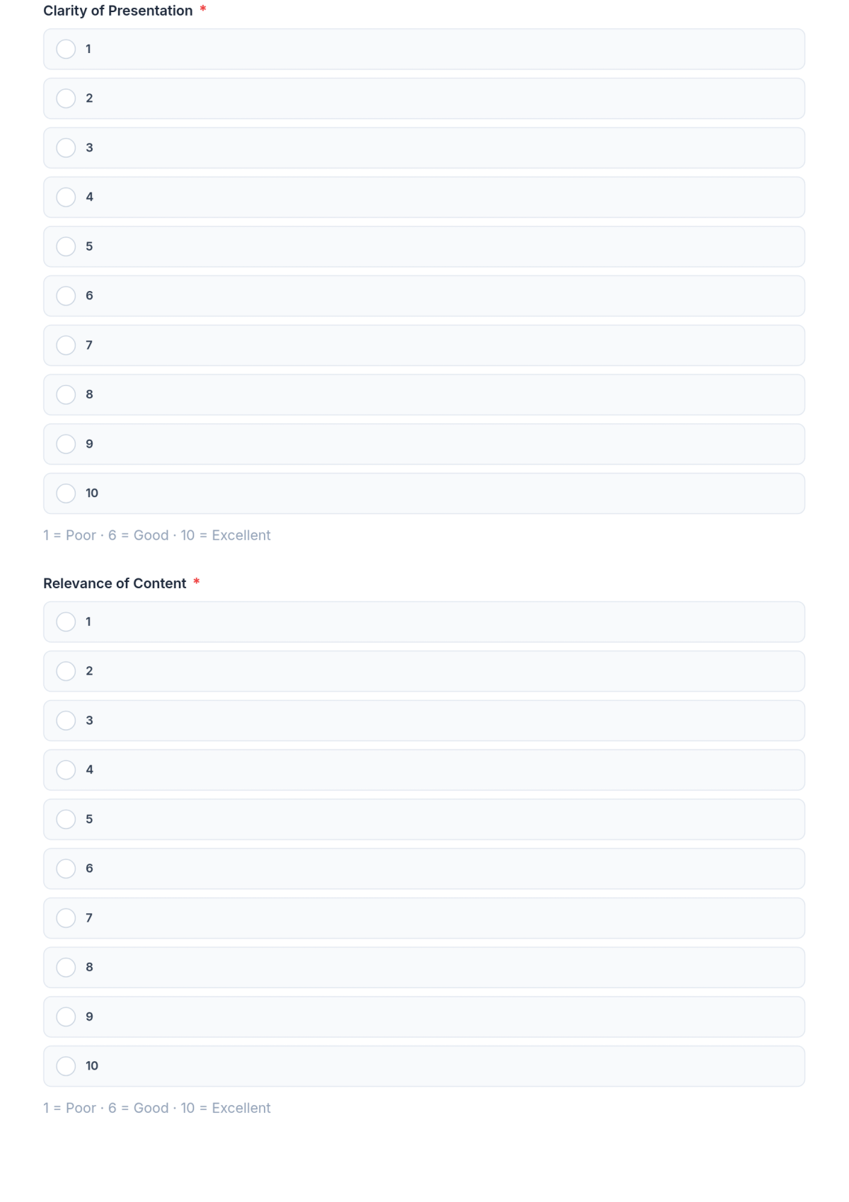 Free Lecture Evaluation Form Template & AI Maker