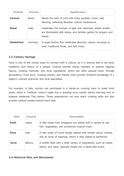 Free Tourism Cultural Guide Template to Edit Online