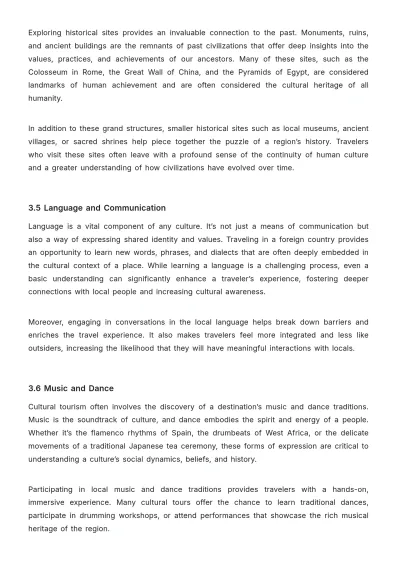 Free Tourism Cultural Guide Template to Edit Online