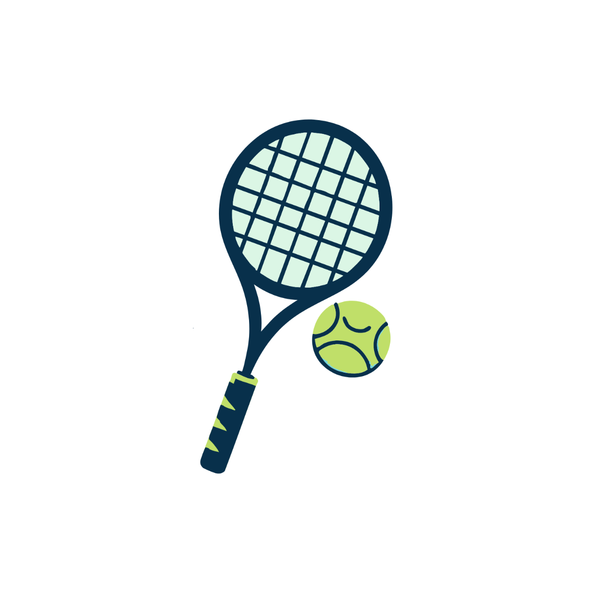 Simple Tennis Clipart - Edit Online | Template.net