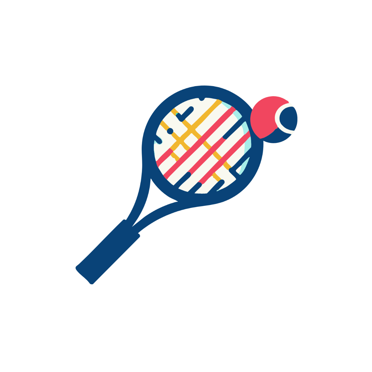 Colorful Tennis Clipart - Edit Online | Template.net