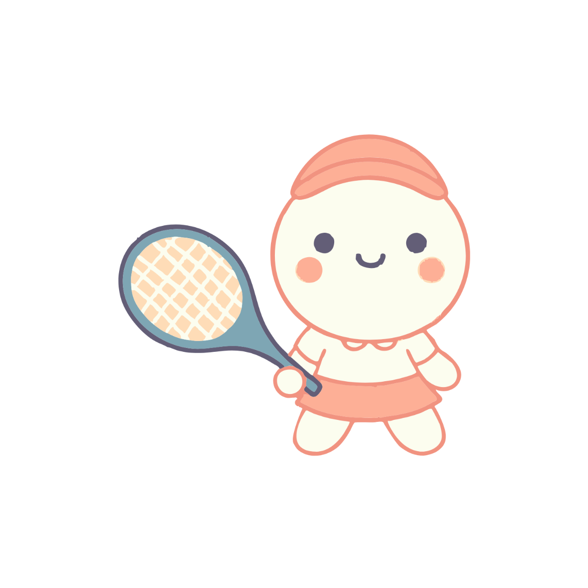 Cute Tennis Clipart - Edit Online | Template.net