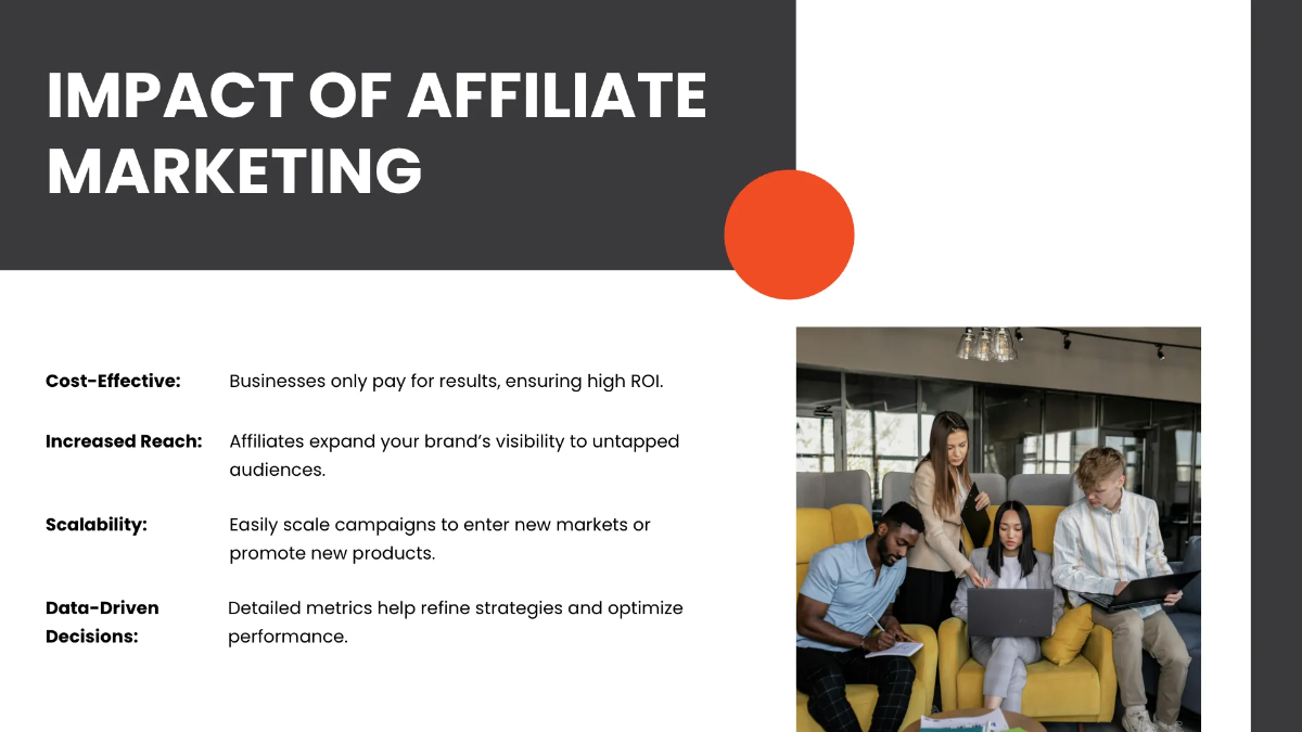Free Affiliate Marketing Presentation Template to Edit Online