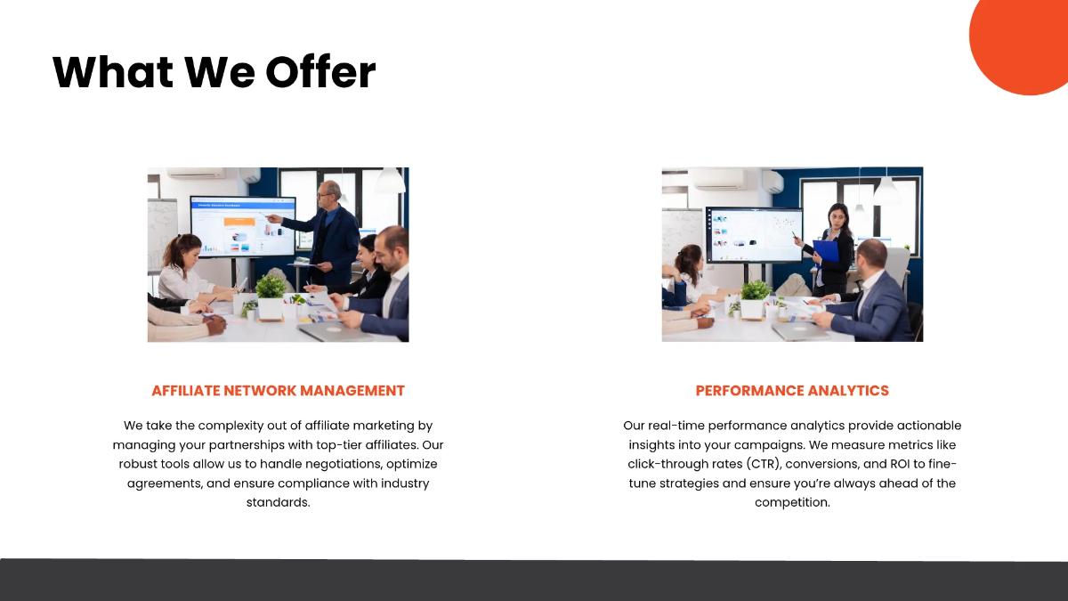 Free Affiliate Marketing Presentation Template to Edit Online