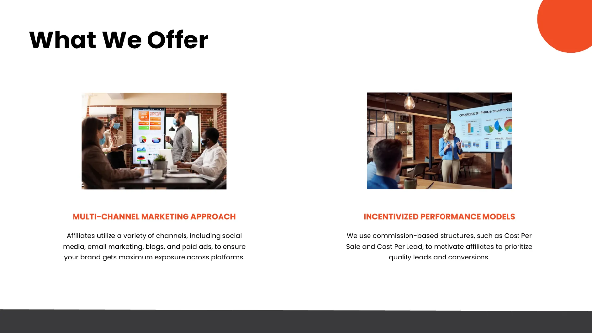 Free Affiliate Marketing Presentation Template to Edit Online