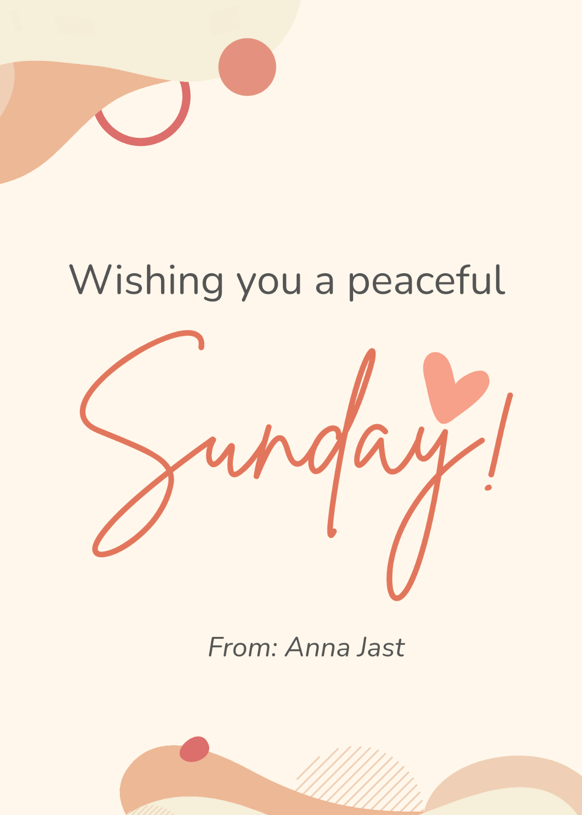 Free Happy Sunday Greeting Template - Edit Online & Download | Template.net