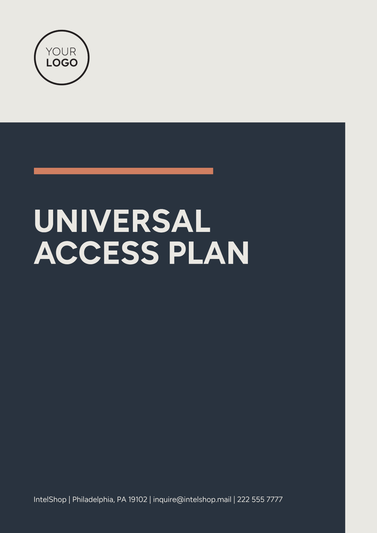 Universal Access Plan Template - Edit Online & Download