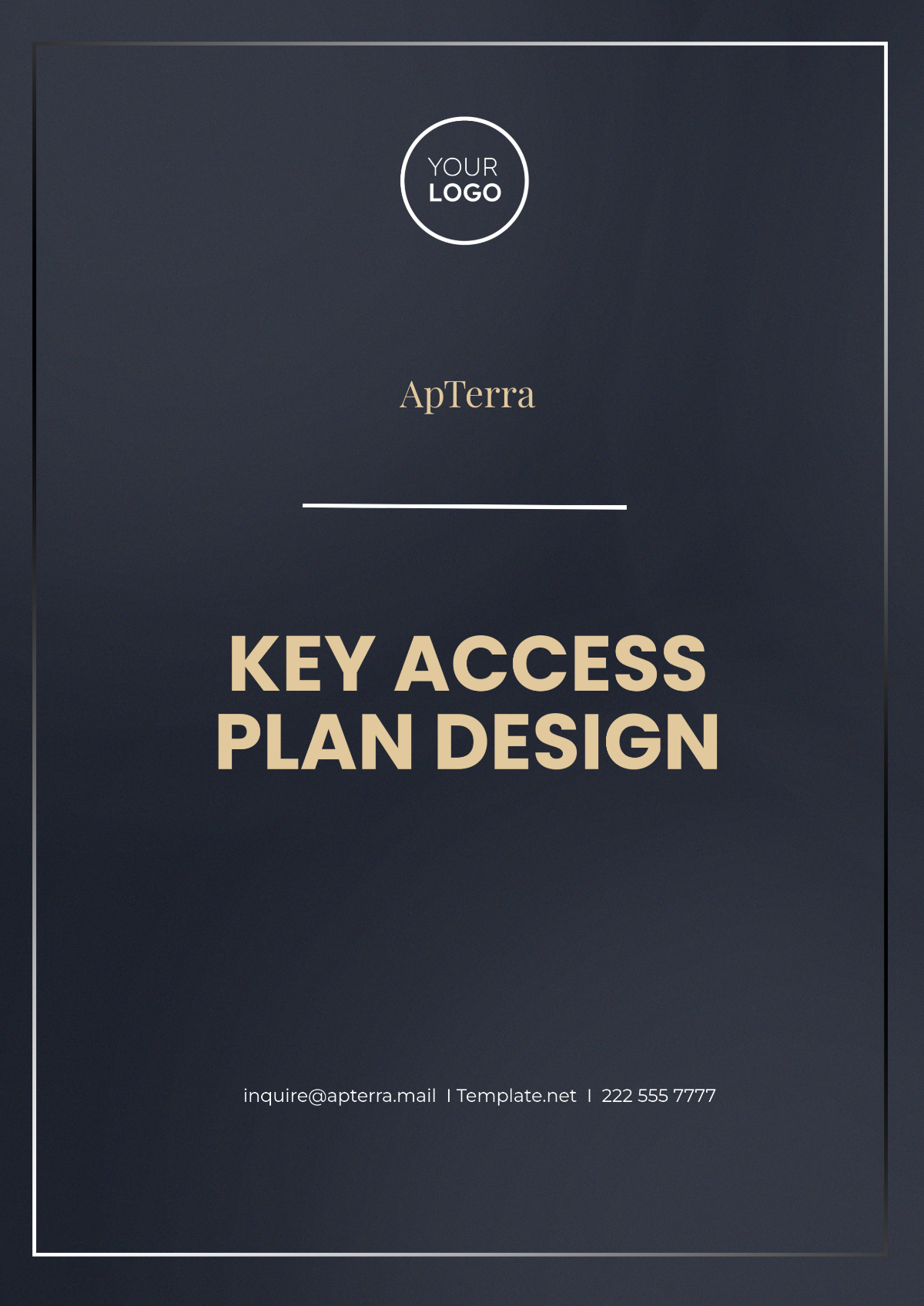 Key Access Plan Design Template - Edit Online & Download