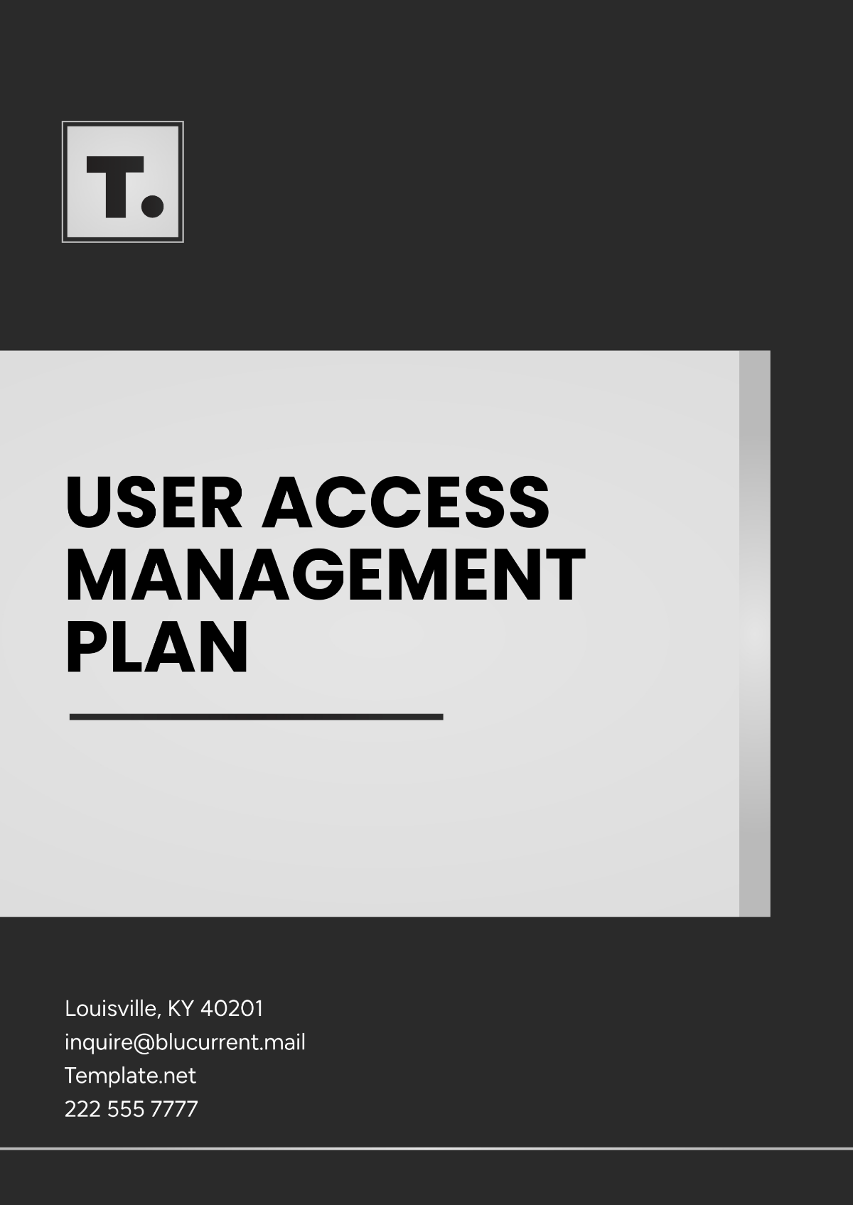 User Access Management Plan Template - Edit Online & Download