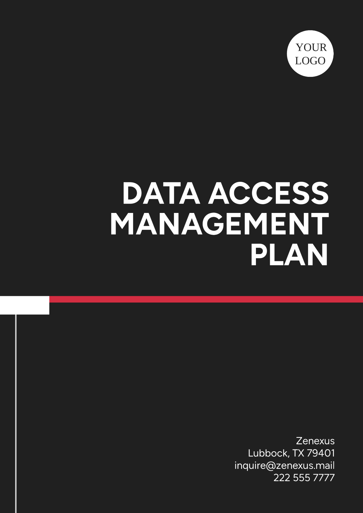 Data Access Management Plan Template - Edit Online & Download