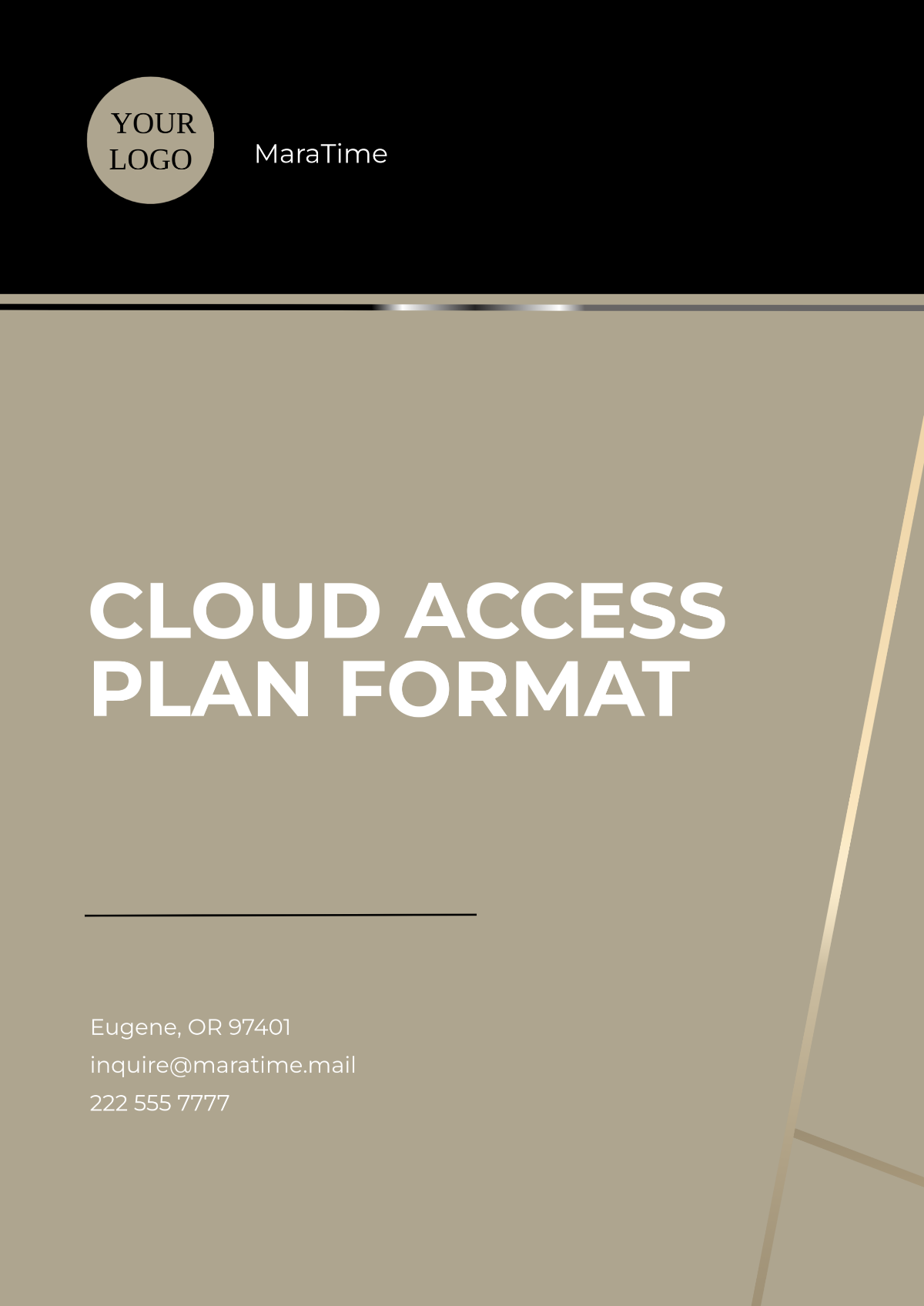 Cloud Access Plan Format  Template - Edit Online & Download