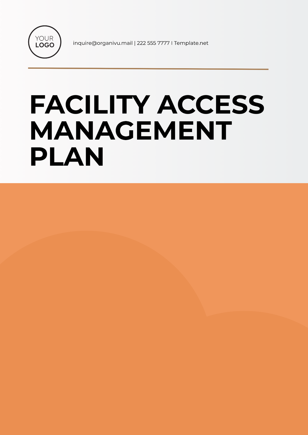 Facility Access Management Plan Template - Edit Online & Download