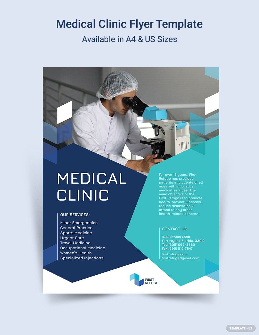 Medical Clinic Advertisement Flyer Template