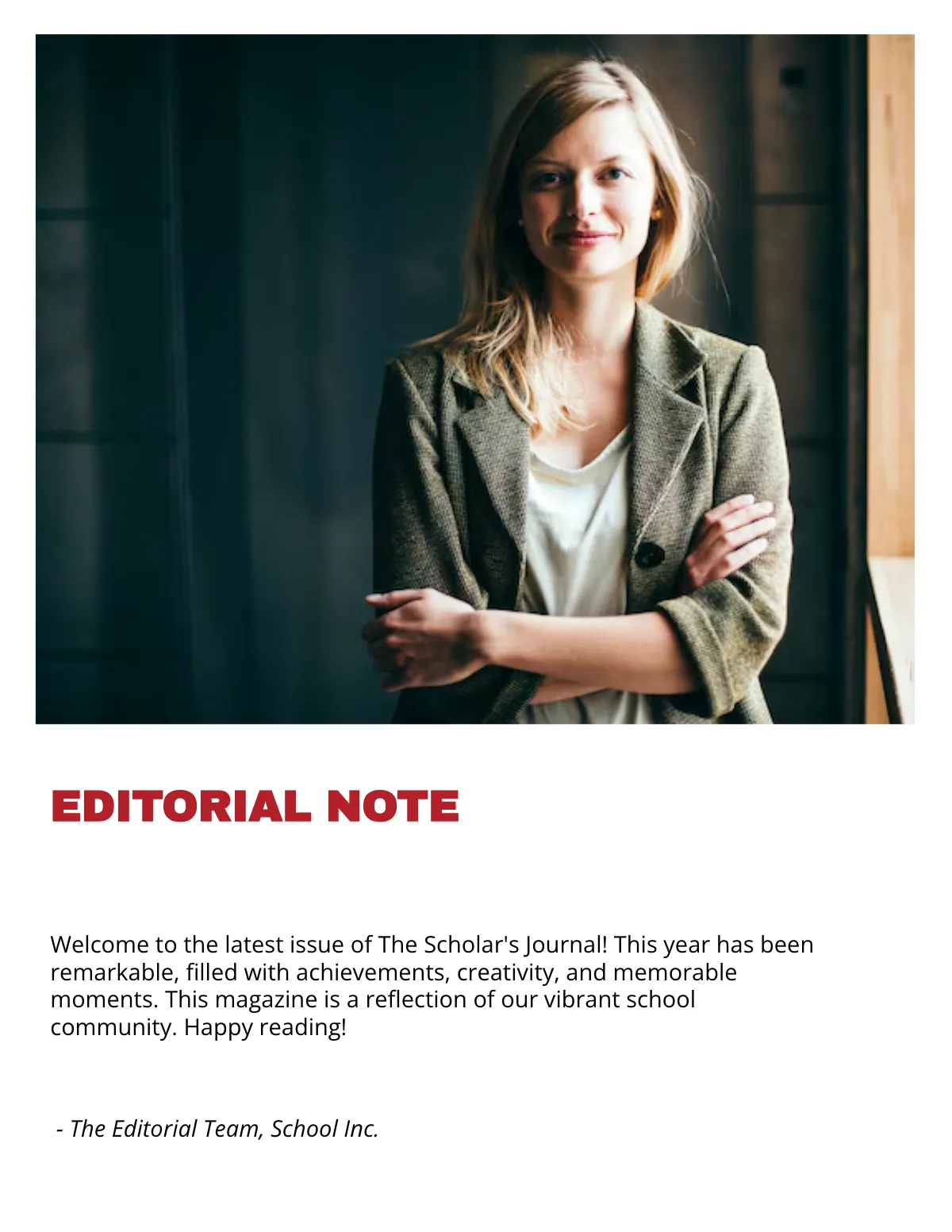 Free School Magazine Template to Edit Online