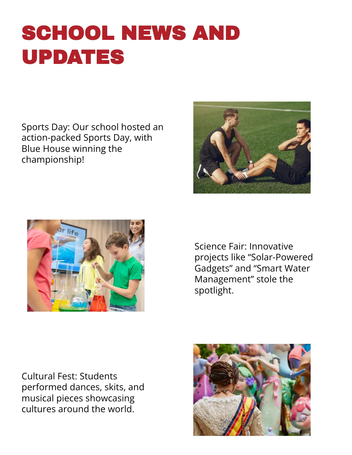 Free School Magazine Template to Edit Online