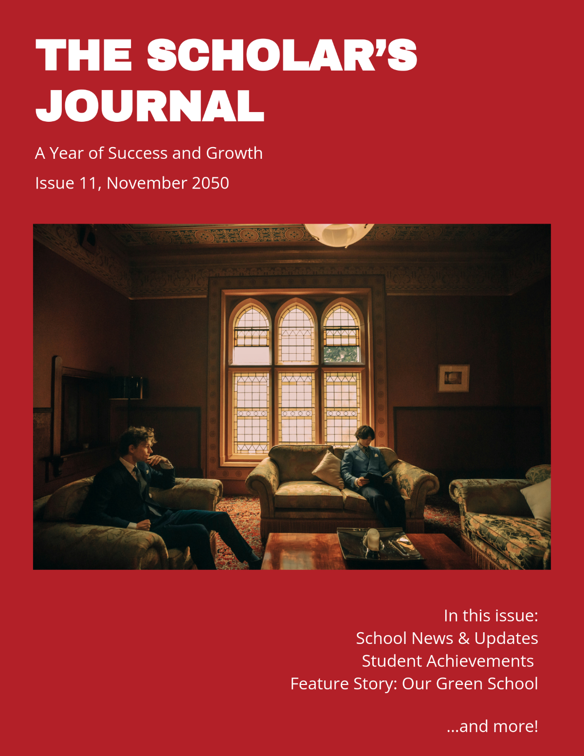 Free School Magazine Template - Edit Online & Download | Template.net