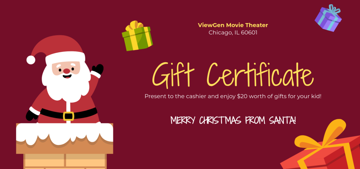 Christmas Gift Certificate for Kids Template - Edit Online & Download