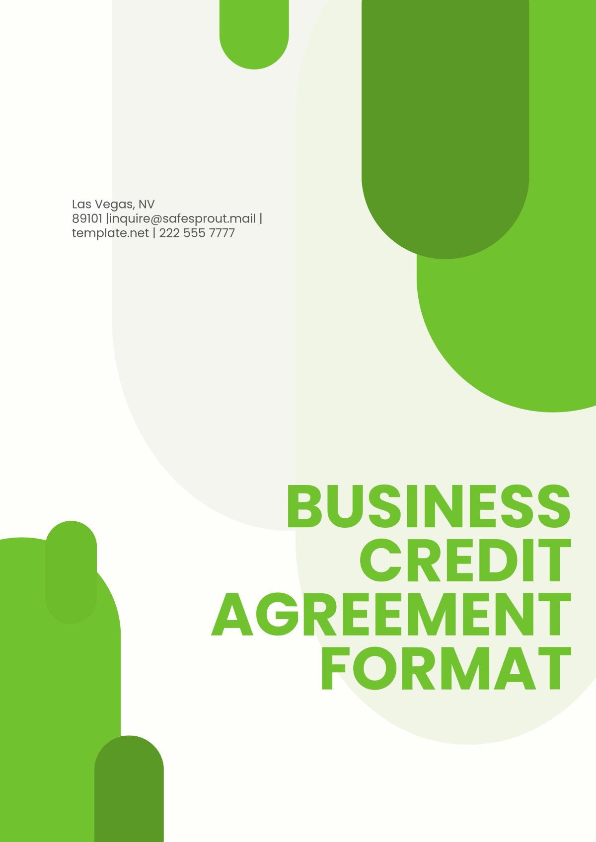 Business Credit Agreement Format Template - Edit Online & Download