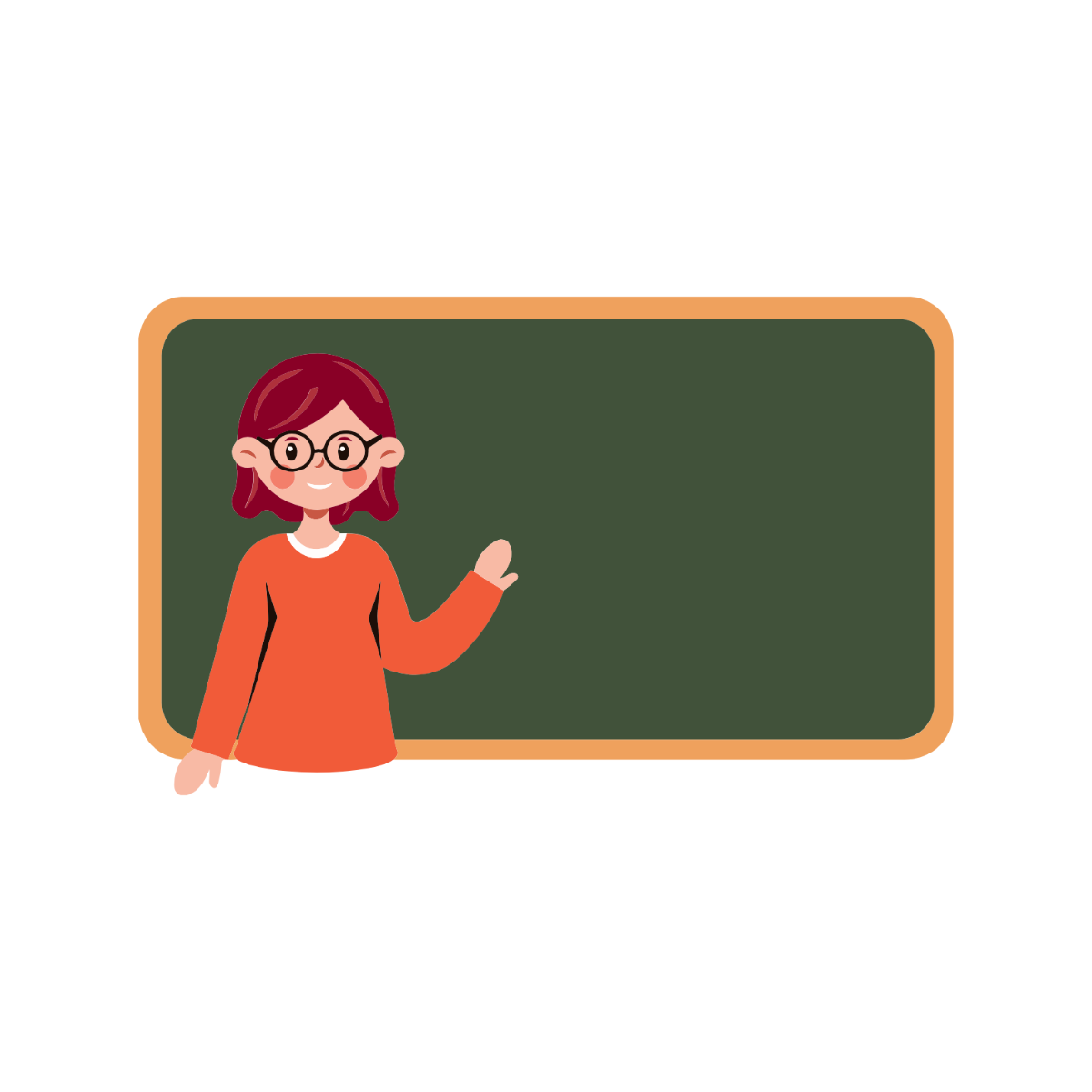 Free Chalkboard Teacher Clipart Template - Edit Online & Download