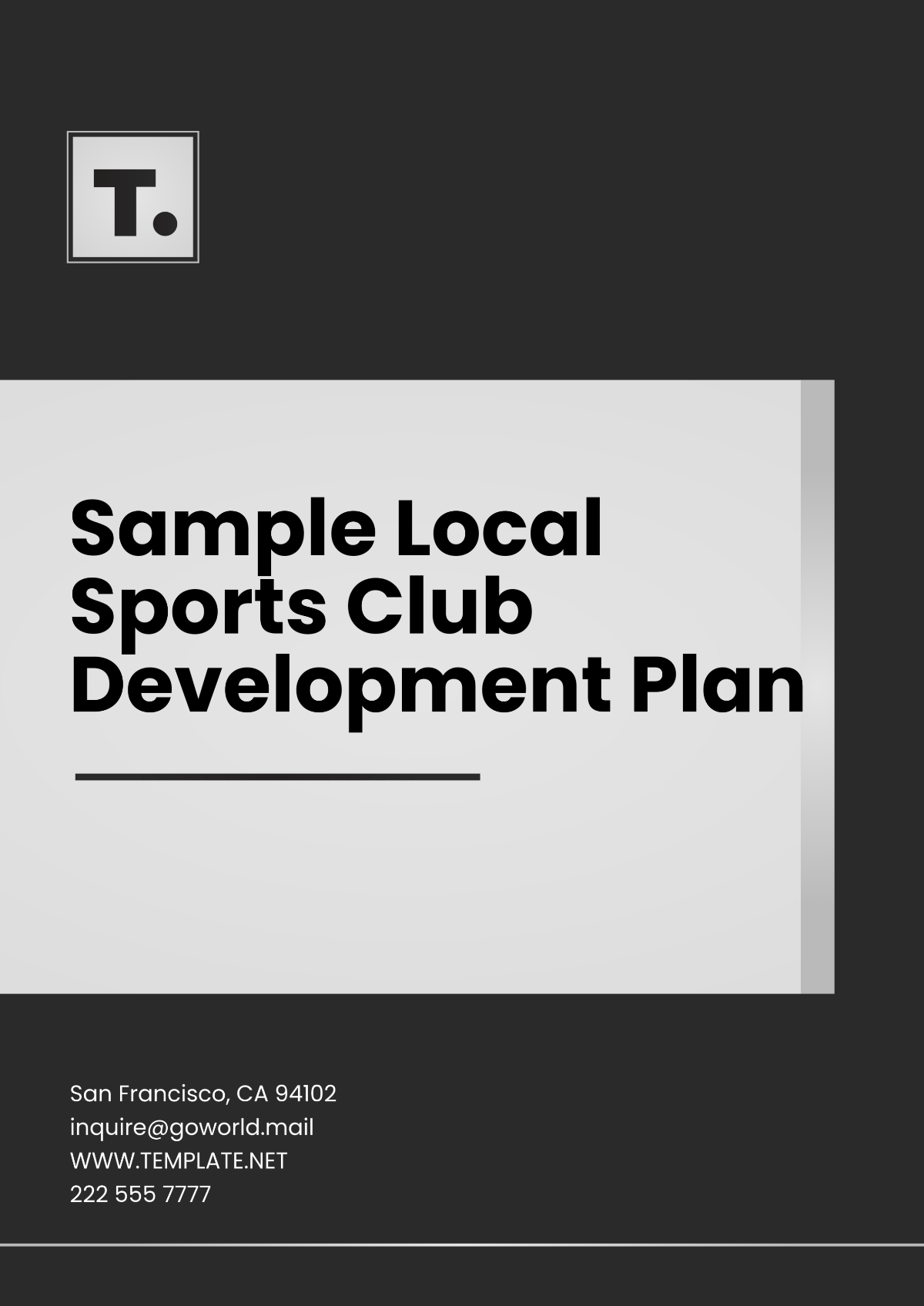 Sample Local Sports Club Development Plan Template - Edit Online & Download