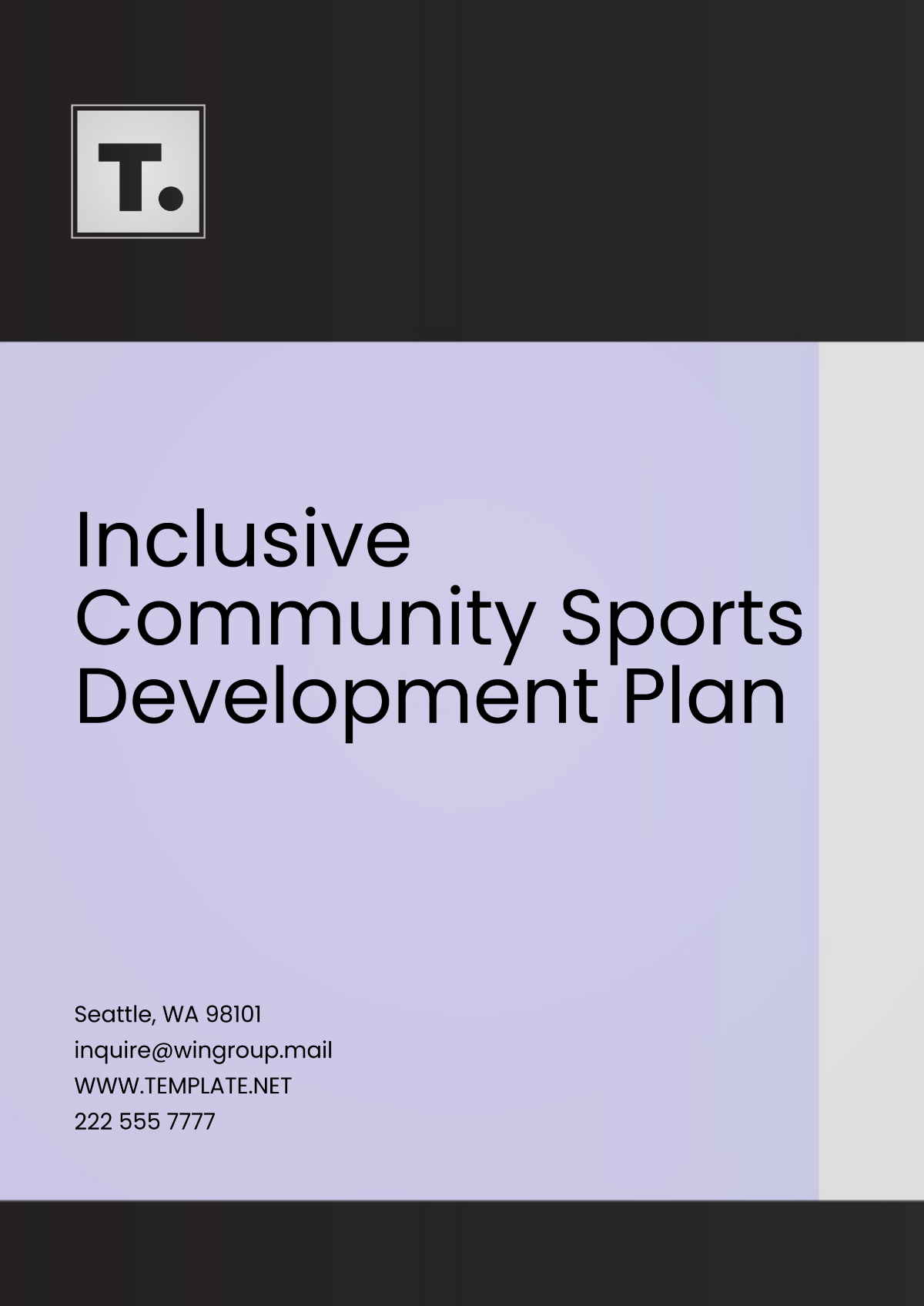 Inclusive Community Sports Development Plan Template - Edit Online & Download