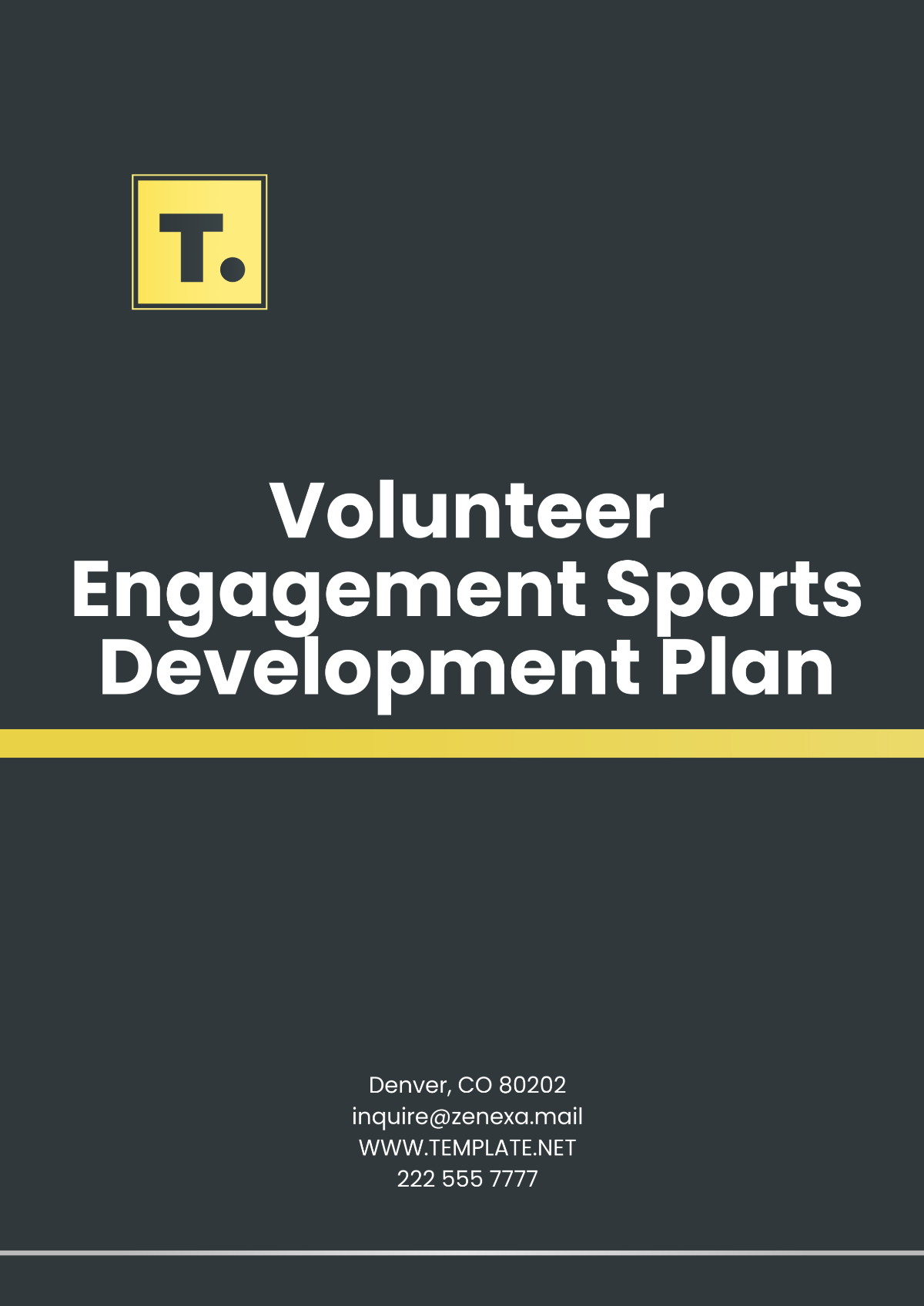 Volunteer Engagement Sports Development Plan Template - Edit Online & Download