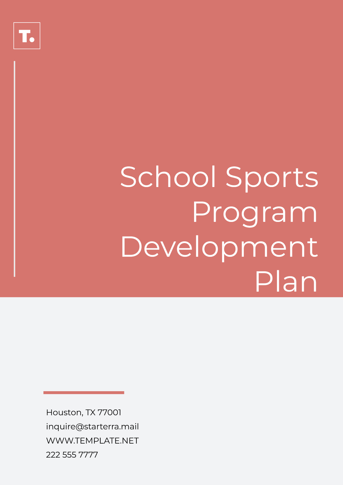 School Sports Program Development Plan Template - Edit Online & Download