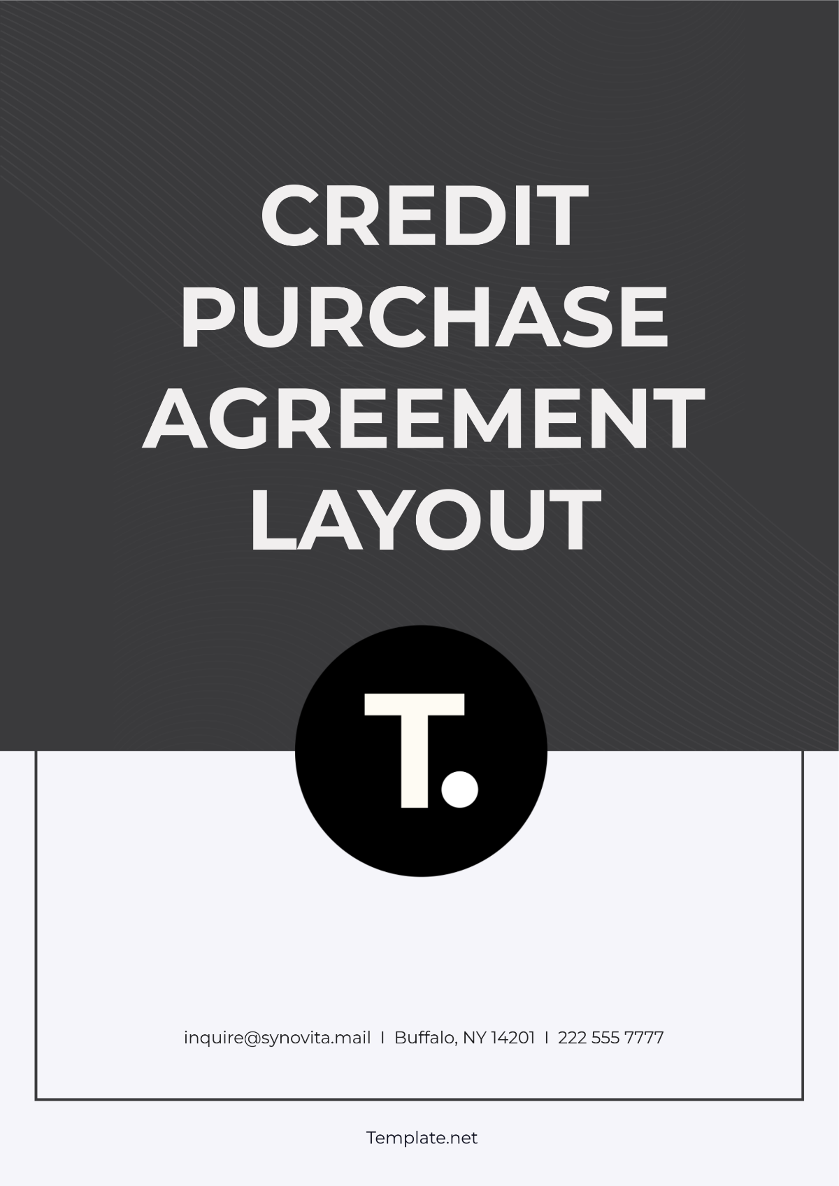 Credit Purchase Agreement Layout Template - Edit Online & Download