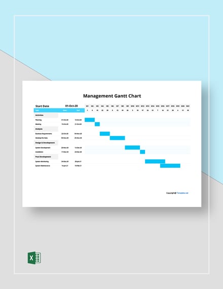 simple excel project management gant template