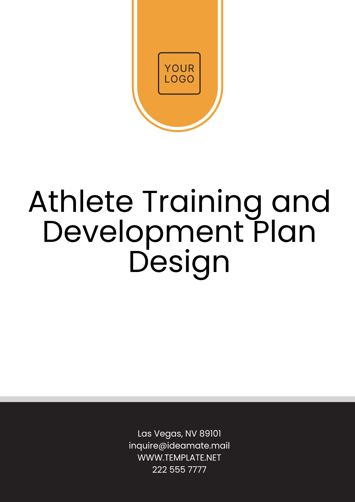 Athlete Training and Development Plan Design Template - Edit Online & Download