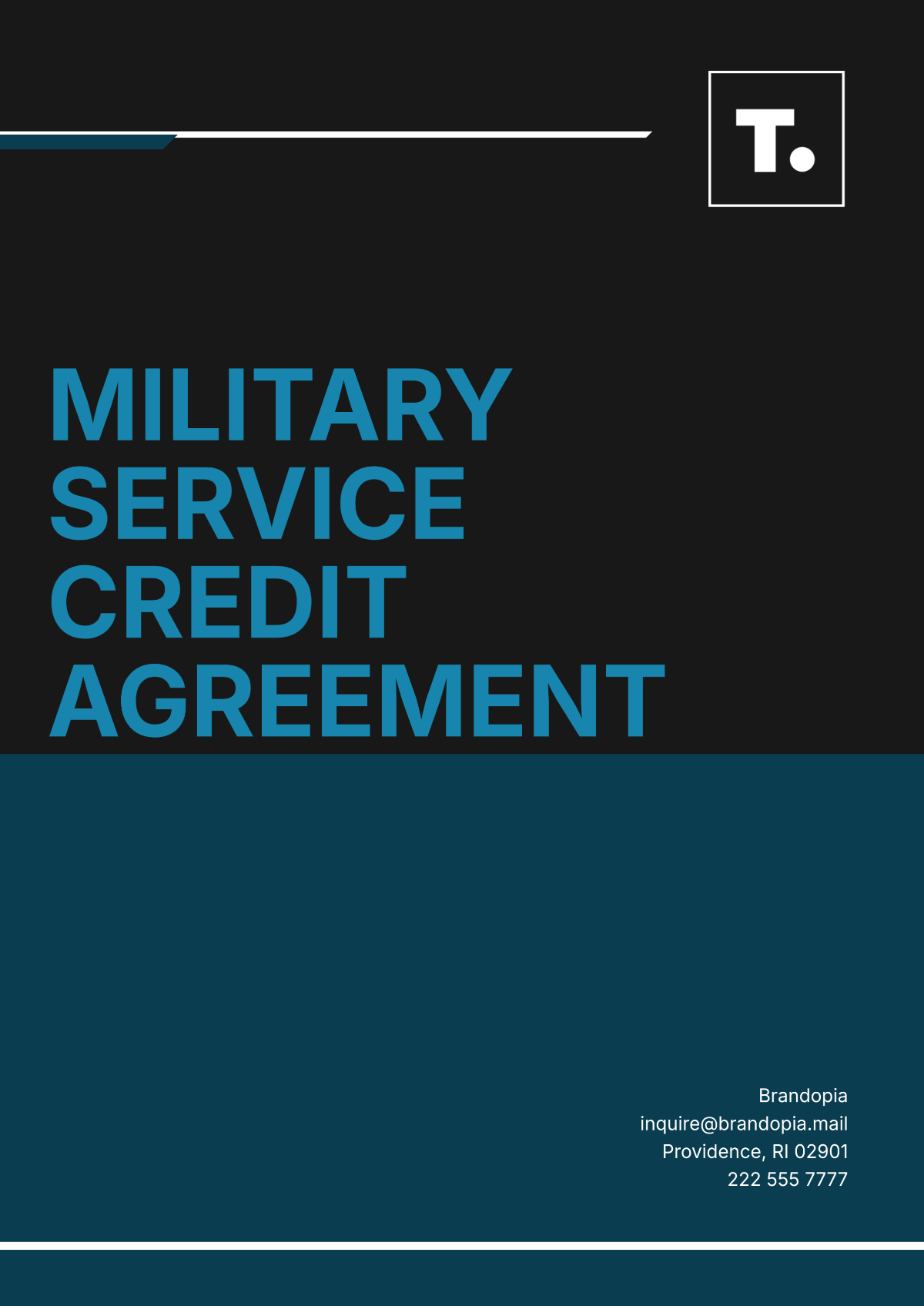 Military Service Credit Agreement Template - Download | Template.net