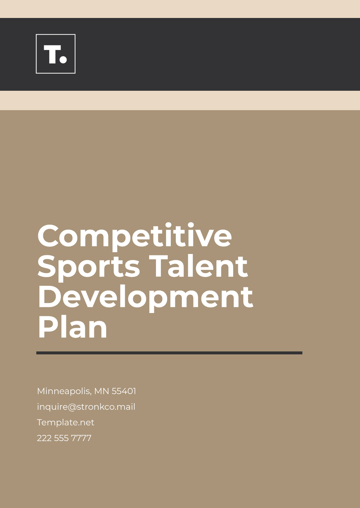 Competitive Sports Talent Development Plan Template - Edit Online & Download