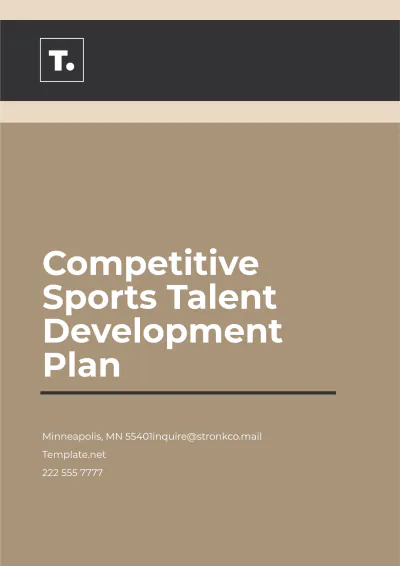 Free Competitive Sports Talent Development Plan Template to Edit Online