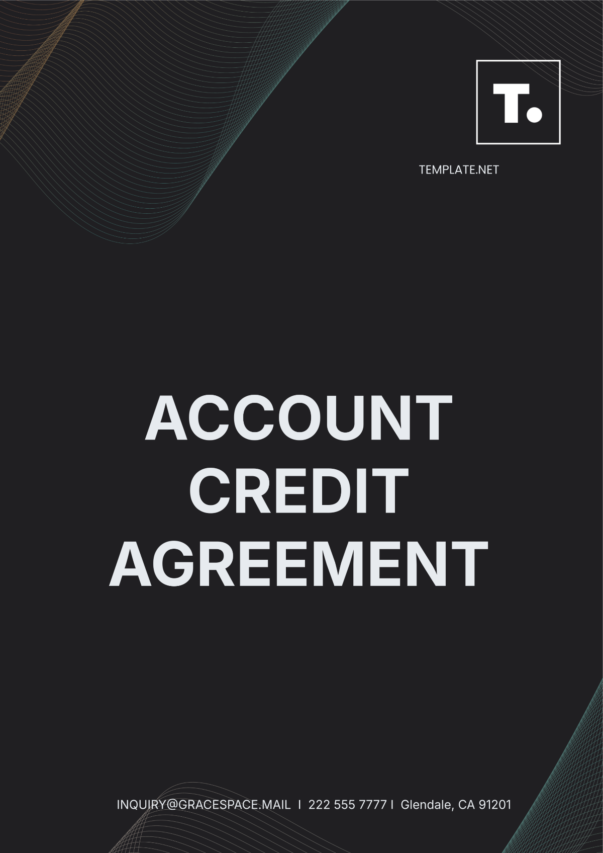 Account Credit Agreement Template - Edit Online & Download