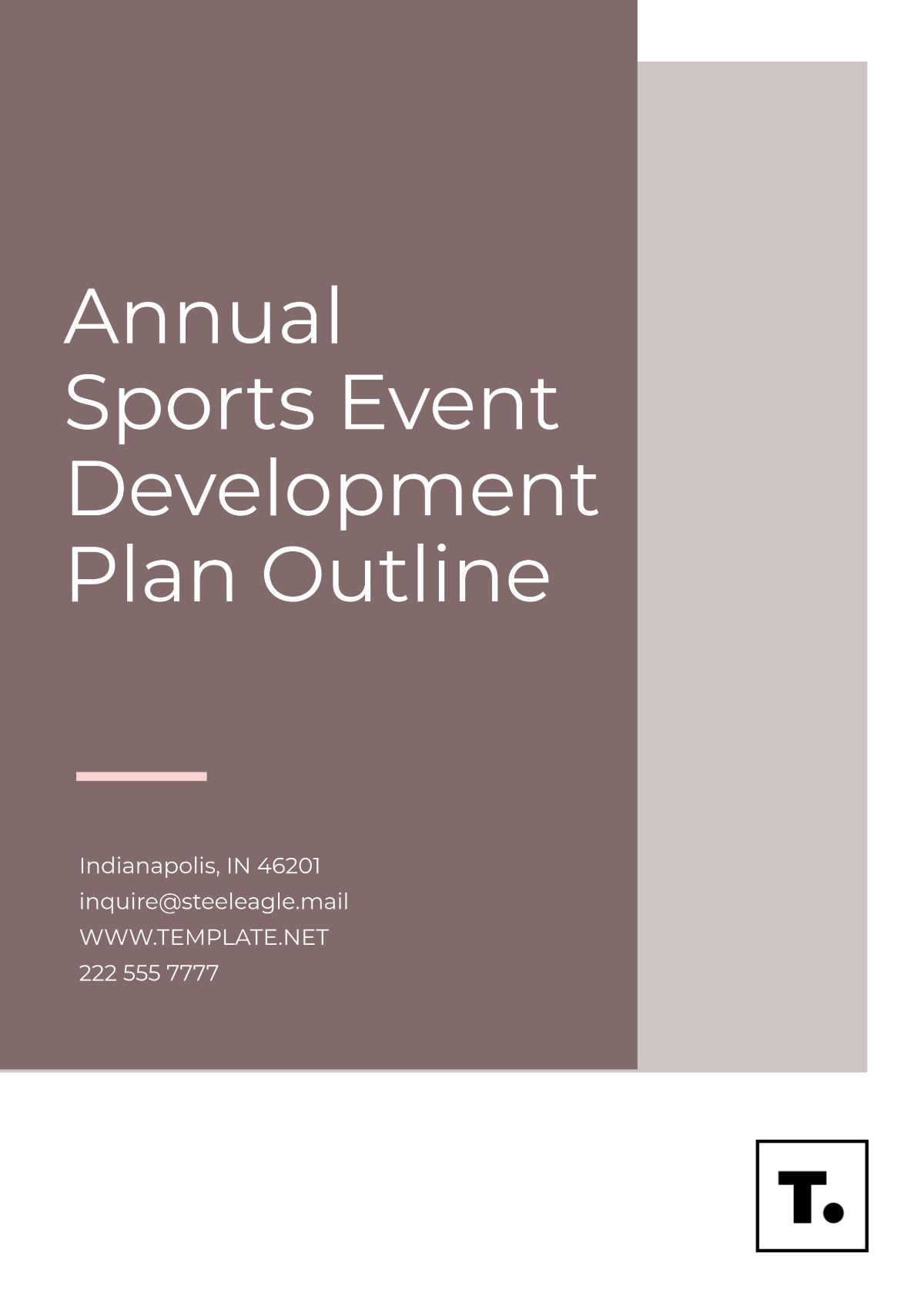 Annual Sports Event Development Plan Outline Template - Edit Online & Download