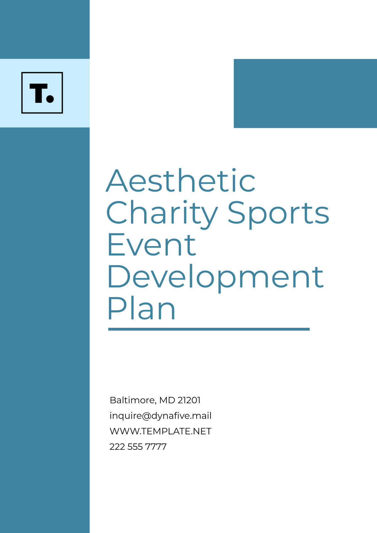 Aesthetic Charity Sports Event Development Plan Template - Edit Online & Download