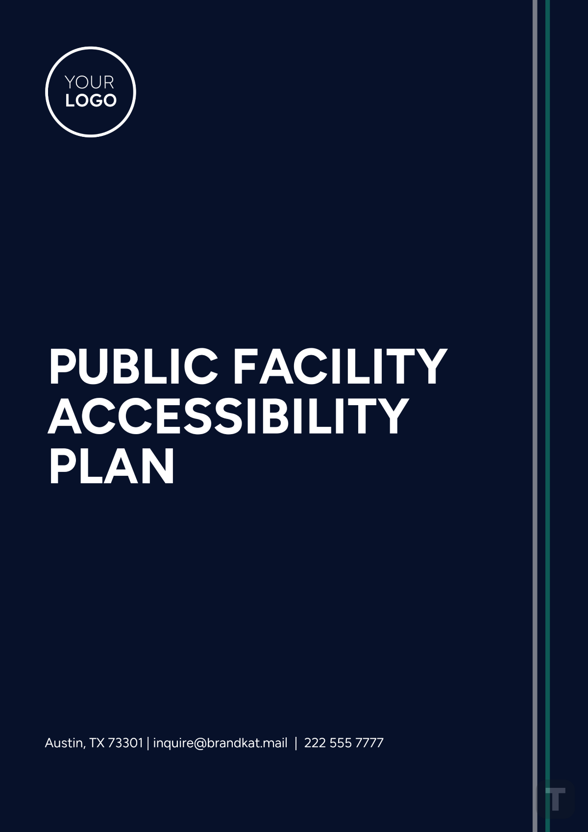 Public Facility Accessibility Plan Template - Edit Online & Download