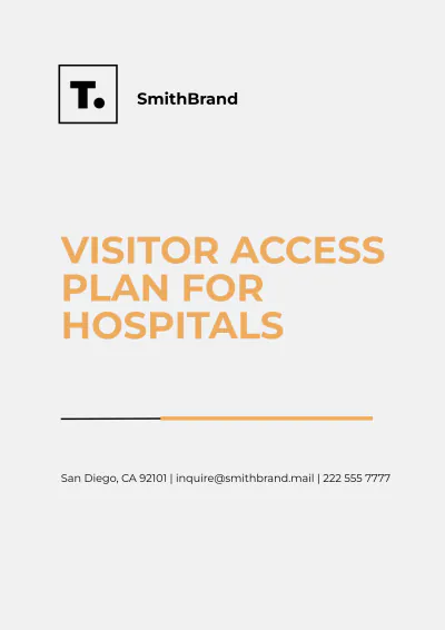 Free Visitor Access Plan for Hospitals Template to Edit Online