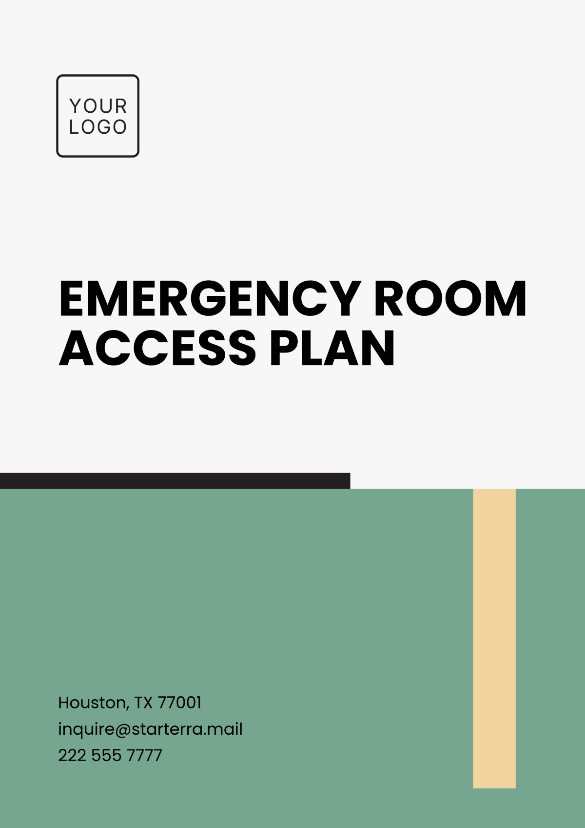 Emergency Room Access Plan Template - Edit Online & Download