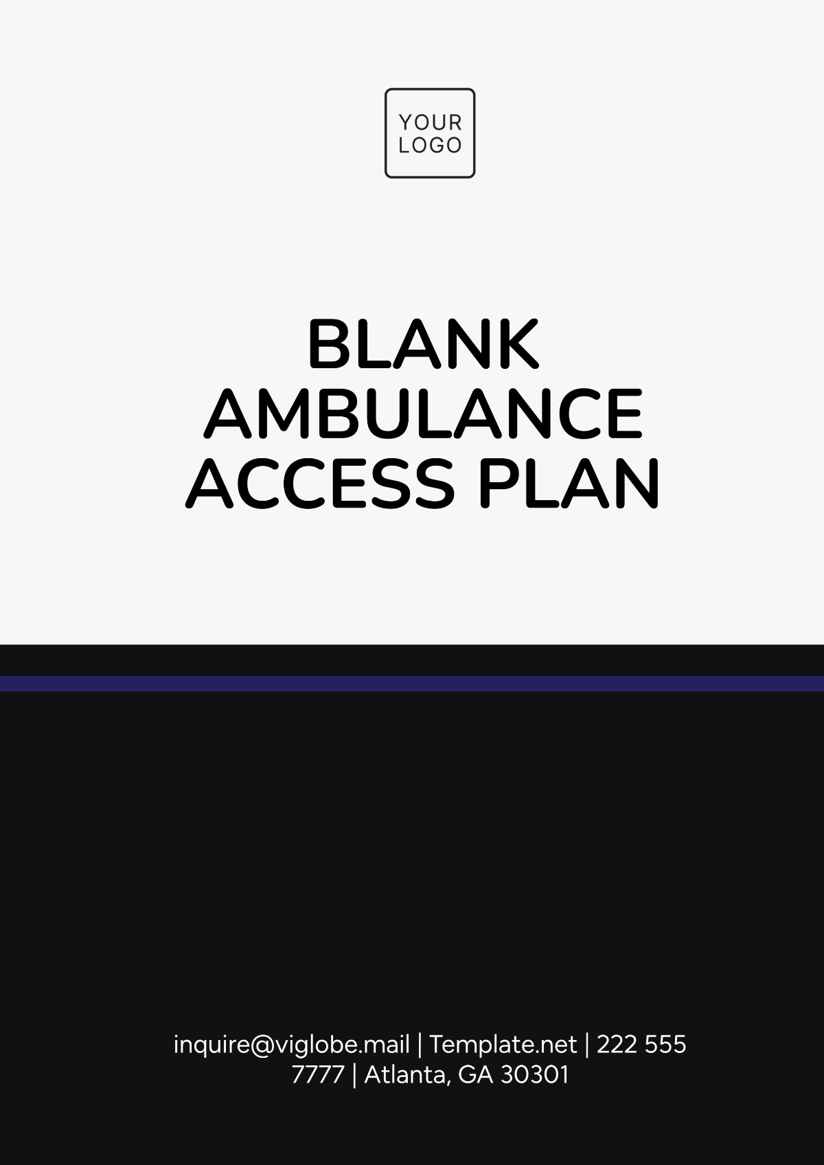 Blank Ambulance Access Plan Template - Edit Online & Download