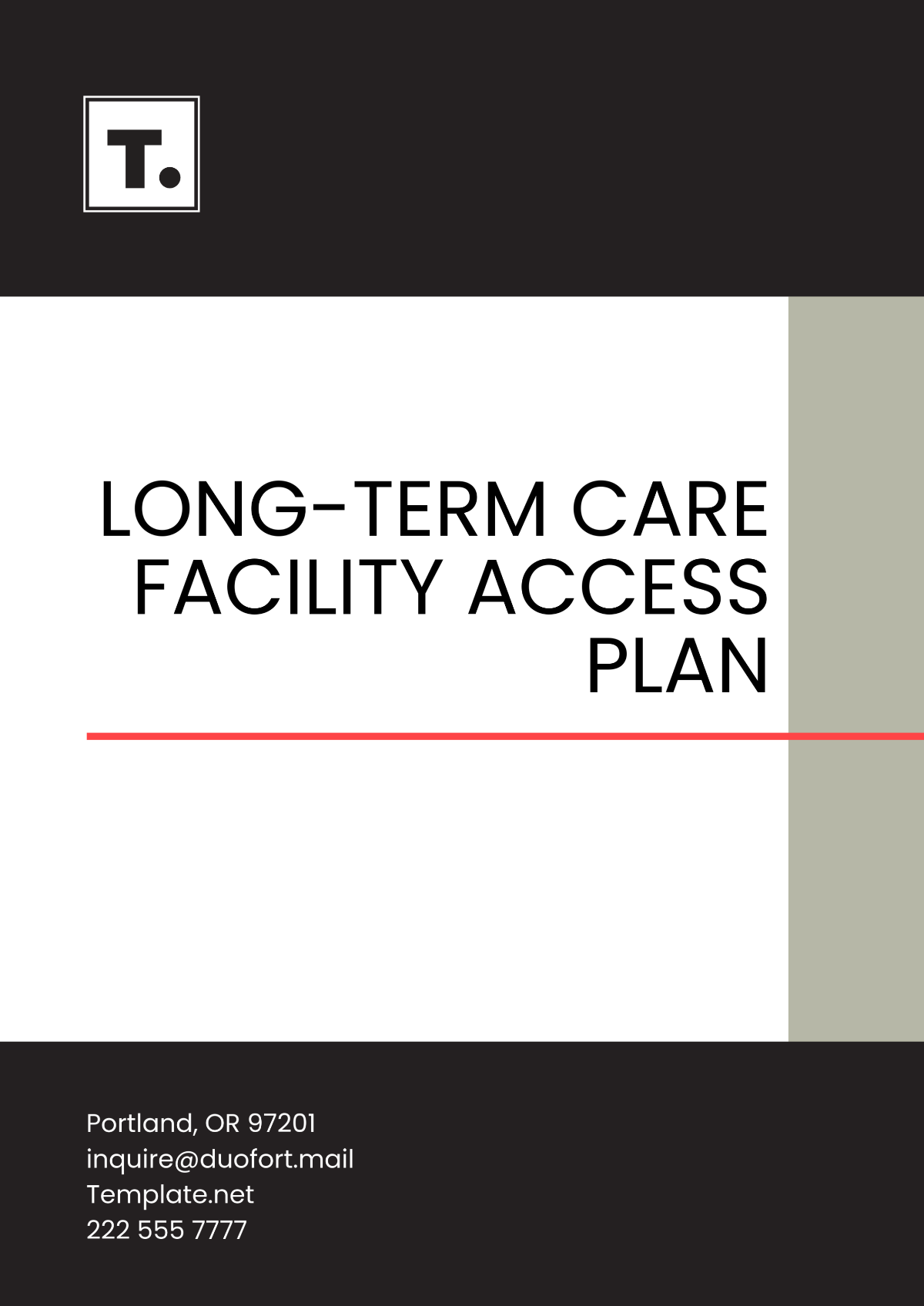 Long-Term Care Facility Access Plan Template - Edit Online & Download