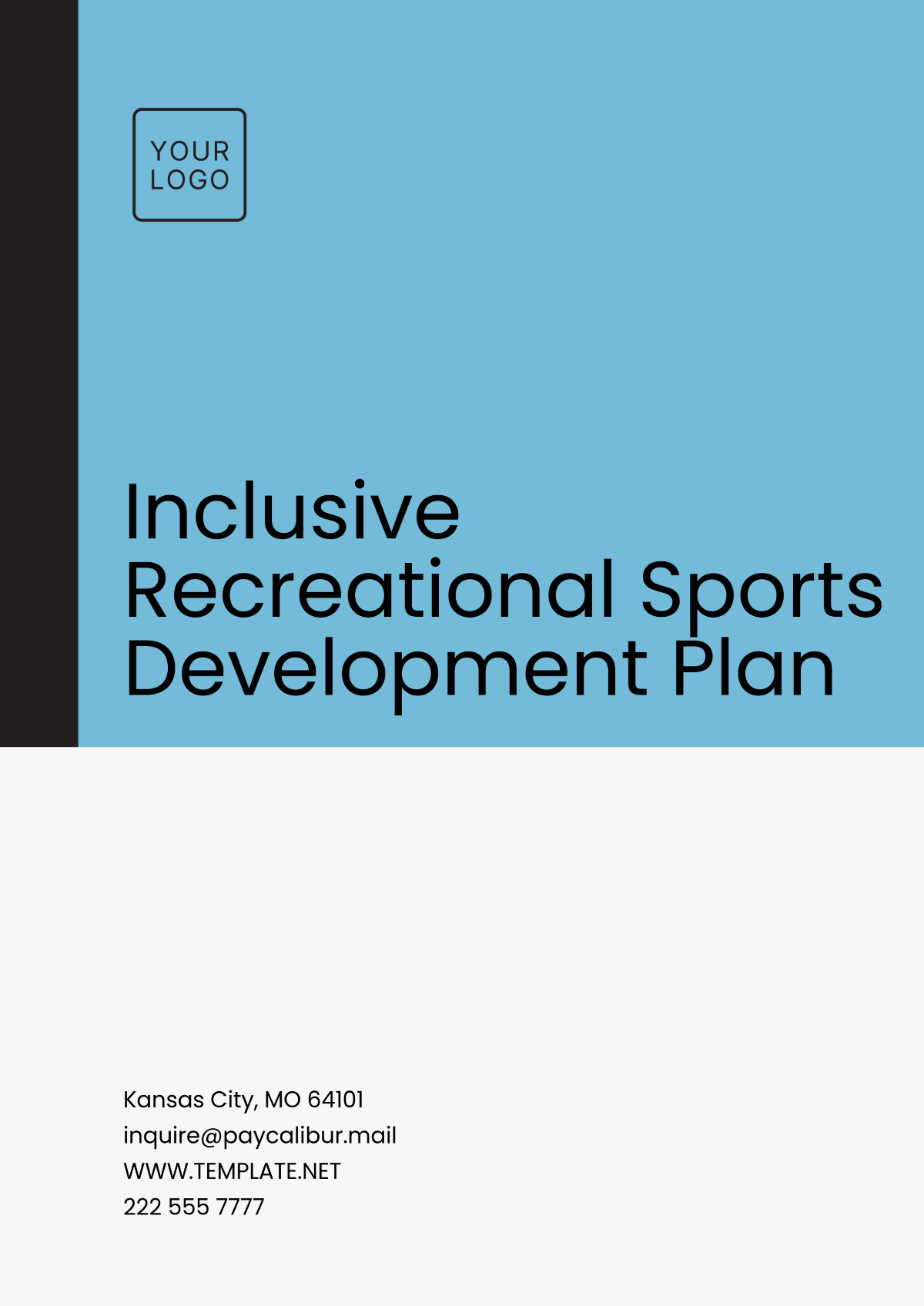 Inclusive Recreational Sports Development Plan Template - Edit Online & Download