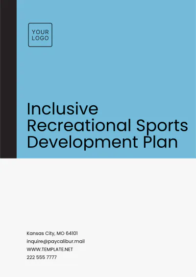 Free Inclusive Recreational Sports Development Plan Template to Edit Online