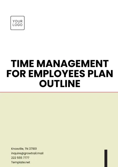 Free Time Management for Employees Plan Outline Template to Edit Online