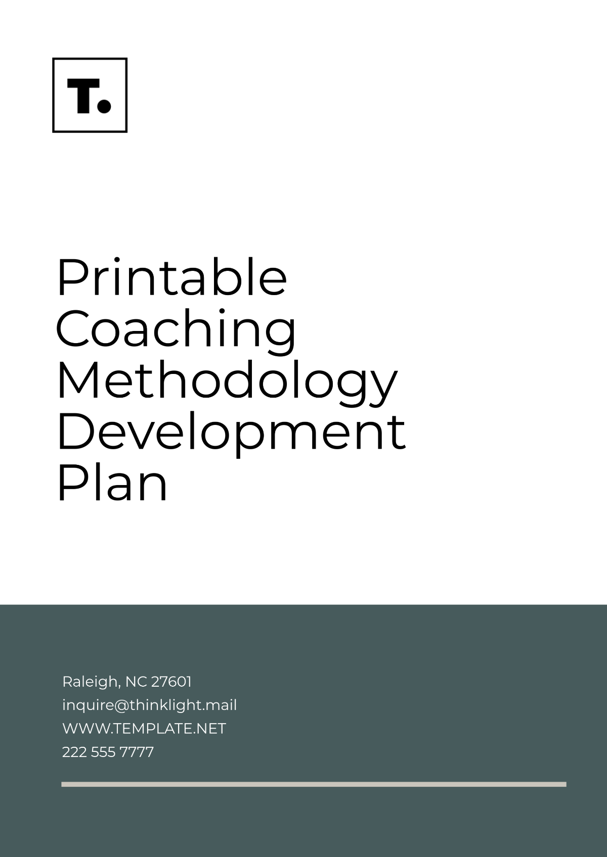 Printable Coaching Methodology Development Plan Template - Edit Online & Download